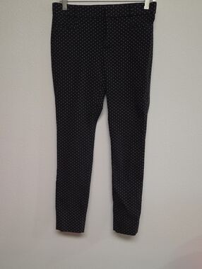 Banana Republic Black and White Striped Sloan Skirt